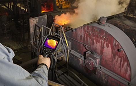 FLIR E76 Advanced Thermal Camera in use.